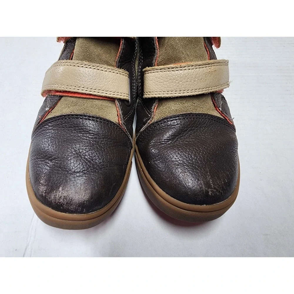 UGG Rennon II Toddler Boot Sneaker Shoes Sz 2 Antilope Brown Leather Strap Kids